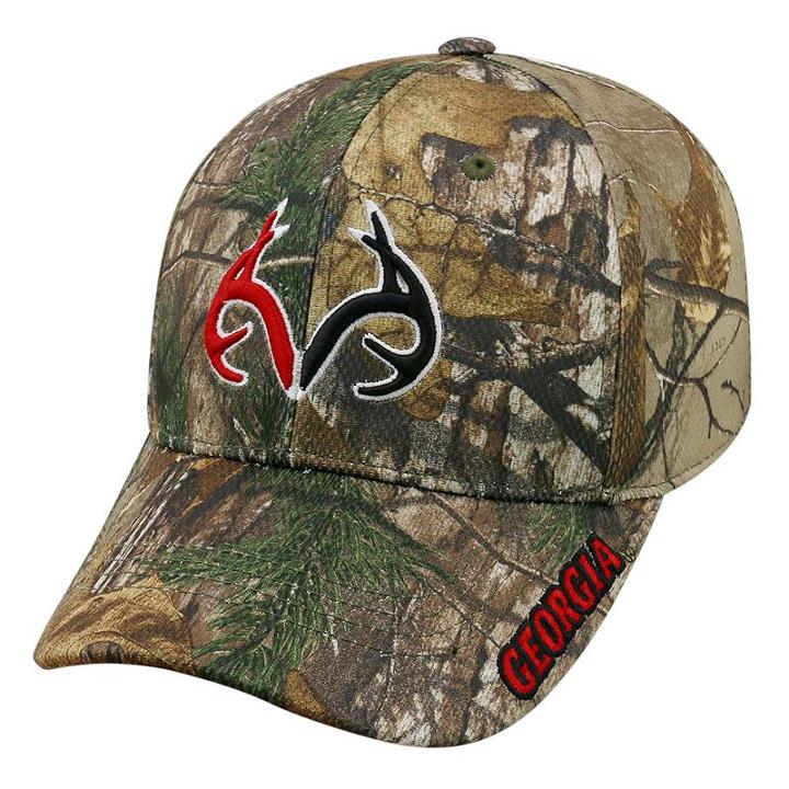 Adult Top Of The World Georgia Bulldogs Realtree One-fit Cap, Men's, Green Oth