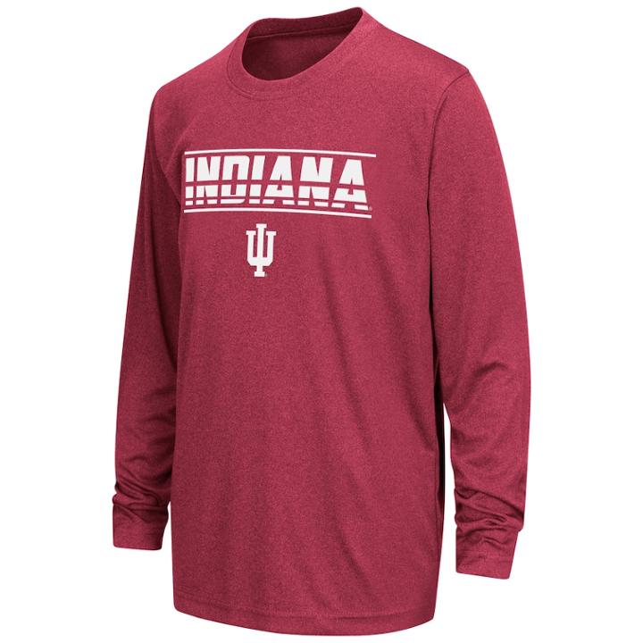 Boys 8-20 Indiana Hoosiers Drone Tee, Size: M(12/14), Dark Red
