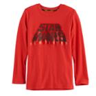 Boys 4-7x Star Wars A Collection For Kohl's Metallic Star Wars Tee, Size: 5, Brt Red