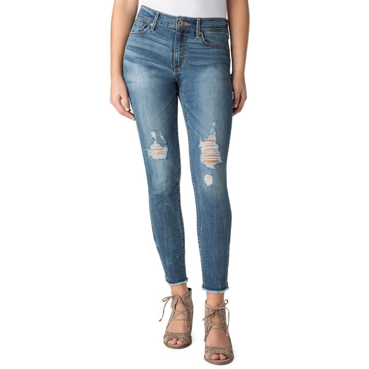 Junior's Denzien From Levi's&reg; High Rise Ankle Jeggings, Size: 15, Blue