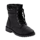 Josmo Girls' Combat Boots, Size: 2, Black