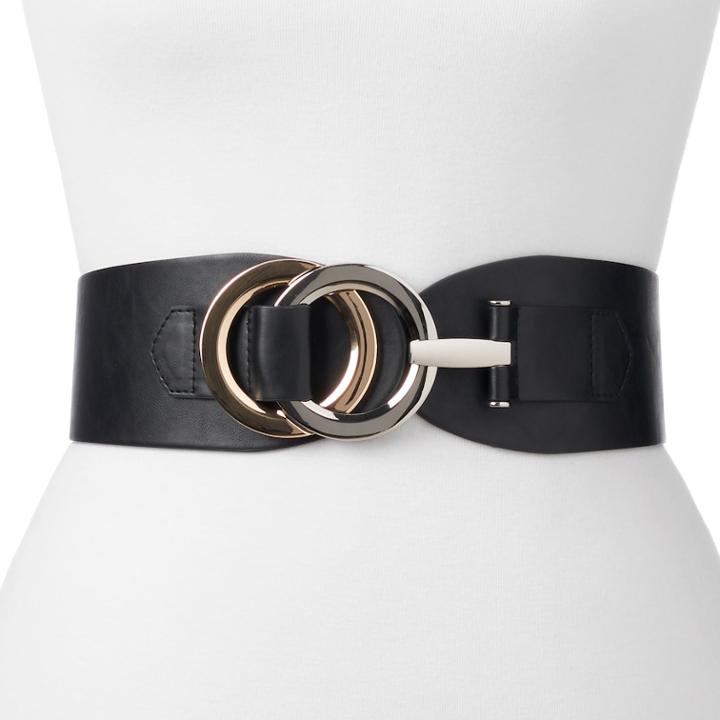 Women's Apt. 9&reg; Double Ring Stretch Waist Belt, Size: L-xl, Oxford