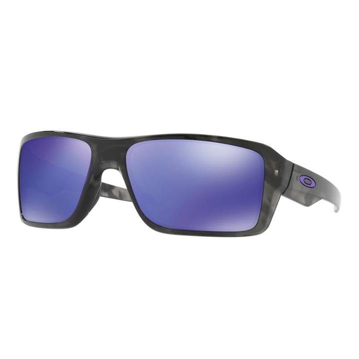 Oakley Double Edge Oo9380 66mm Rectangle Violet Iridium Mirror Sunglasses, Women's, Oxford