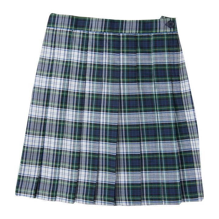 Girls 4-16 Chaps School Uniform Plaid Skirt, Girl's, Size: 5, White Oth