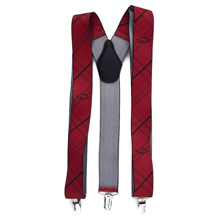 Men's Arkansas Razorbacks Oxford Suspenders, Red