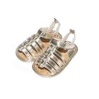 Baby Girl Oshkosh B'gosh&reg; Metallic Strappy Crib Sandal, Size: Newborn, Gold