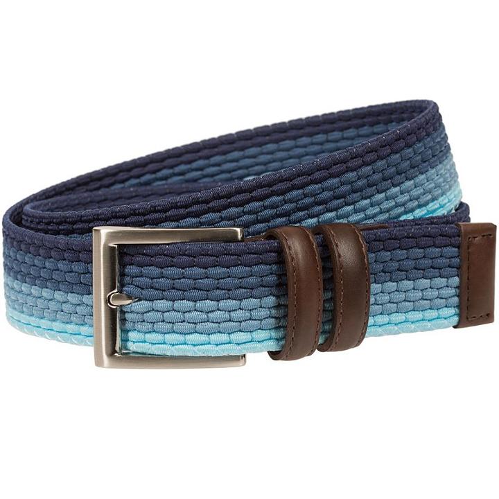 Men's Lee Stretch Woven Belt, Size: Medium, Blue Other