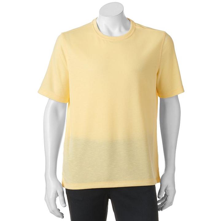 Men's Croft & Barrow&reg; Classic-fit Island Crewneck Tee, Size: Xl, Med Yellow
