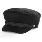 Women's Apt. 9&reg; Braided Trim Wool Sailor Cadet Hat, Black