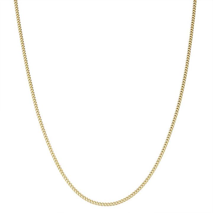Junior Jewels Kids' Sterling Silver Curb Chain Necklace, Women's, Size: 13, Yellow