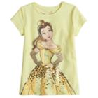 Disney Princess Belle Girls 4-7 Embellished Tee By Jumping Beans&reg;, Size: 5, Lt Yellow