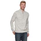 Men's Van Heusen Classic-fit Heather Quarter-zip Pullover, Size: Xl, White