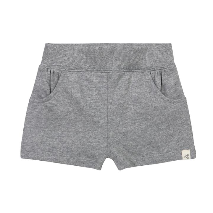 Toddler Girl Burt's Bees Baby Organic French Terry Shorts, Size: 3t, Light Grey