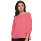 Women's Apt. 9&reg; Crepe Top, Size: Xxl, Med Pink
