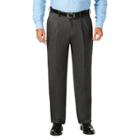 Big & Tall J.m. Haggar Premium Classic-fit Stretch Sharkskin Pleated Dress Pants, Men's, Size: 48x29, Dark Grey