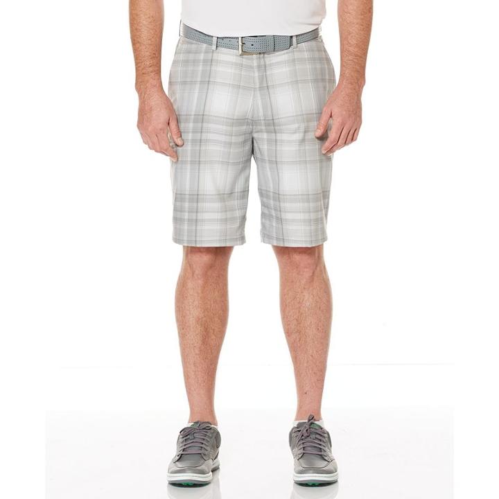 Men's Grand Slam Comfort Waistband Stretch Performance Golf Shorts, Size: 40, Silver