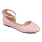 Journee Collection Astley Women's D'orsay Flats, Size: 6.5 Wide, Light Pink