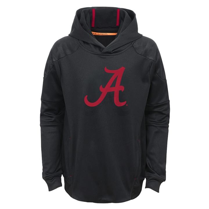 Boys 8-20 Alabama Crimson Tide Mach Hoodie, Size: M 10-12, Black