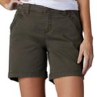 Women's Lee Zippered Twill Shorts, Size: 4 - Regular, Green