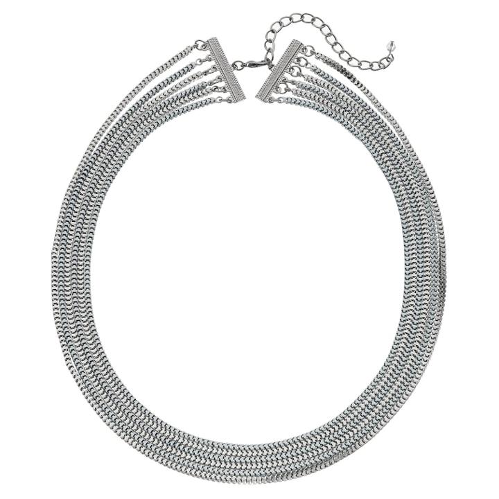 Multistrand Snake Chain Necklace, Women's, Black