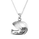 Insignia Collection Nascar Jimmie Johnson 48 Stainless Steel Helmet Pendant Necklace, Women's, Size: 18, Grey