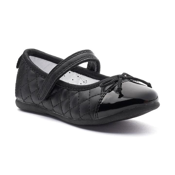 Carter's Adelina Toddler Girls' Ballet Flats, Size: 10 T, Black