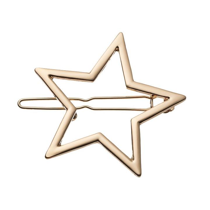 Lc Lauren Conrad Open Star Hair Clip, Women's, Gold