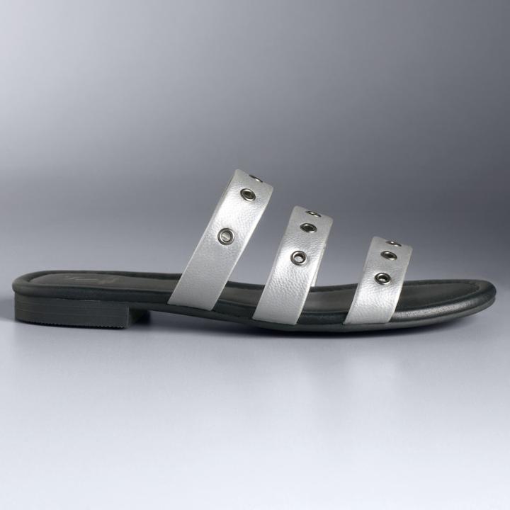 Simply Vera Vera Wang Copenhagen Women's Sandals, Size: 8, Light Grey