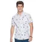Men's Urban Pipeline&reg; Maxflex Print Button-down Shirt, Size: Xxl, White