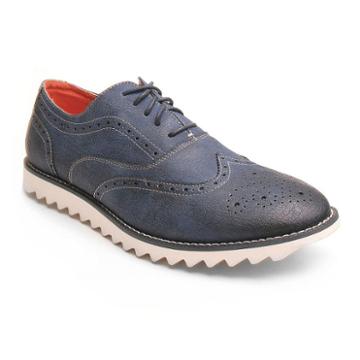 Banana Blues Men's Wingtip Oxford Shoes, Size: 11, Blue