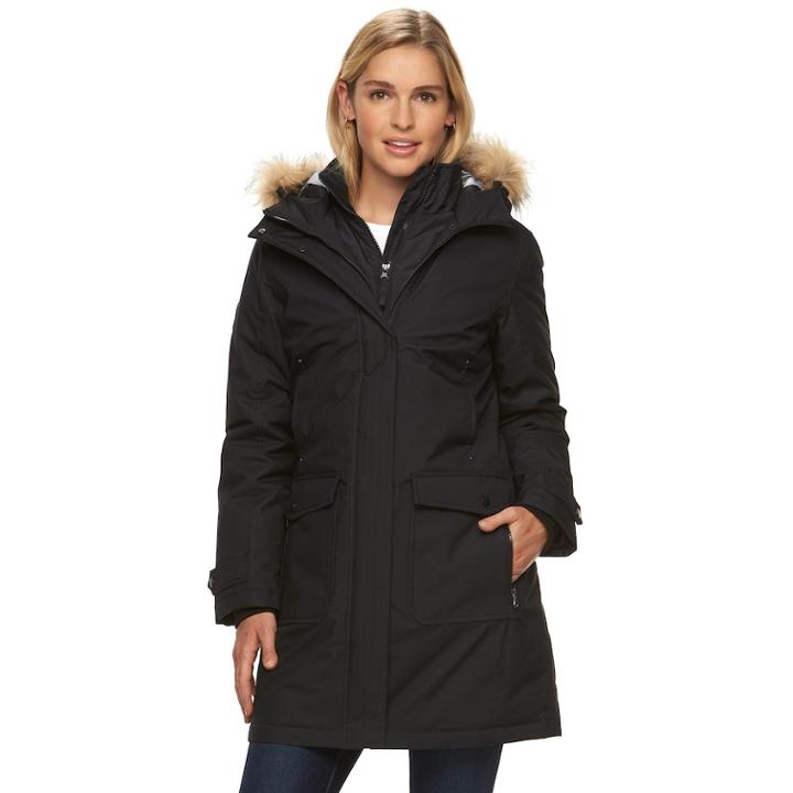 Women's Free Country Expedition Hooded Down Parka, Size: Medium, Black