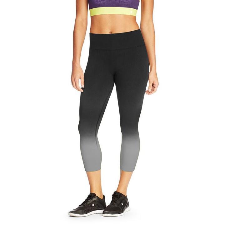 Women's Champion Seamless Dip Dye Capri Workout Tights, Size: Small, Oxford