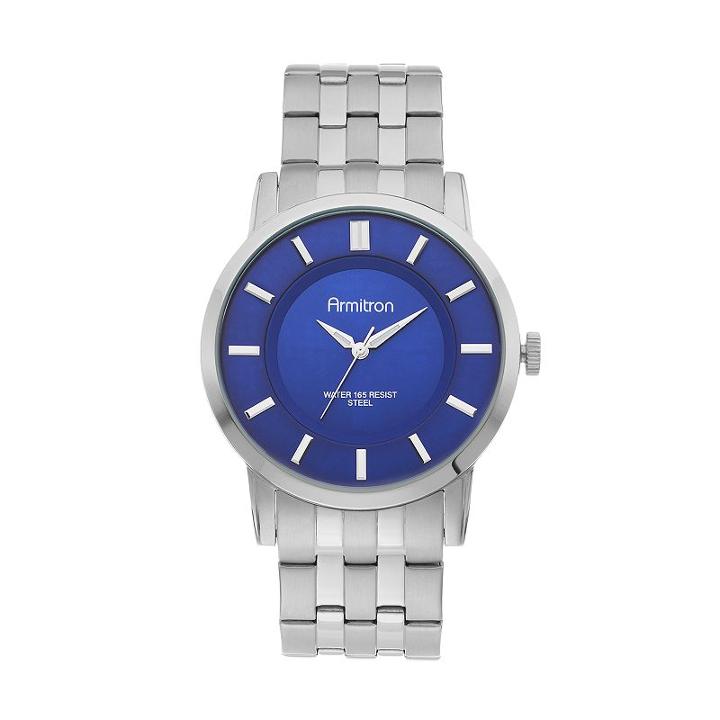 Armitron Men's Stainless Steel Watch - 20/4962blsv, Size: Large, Silver