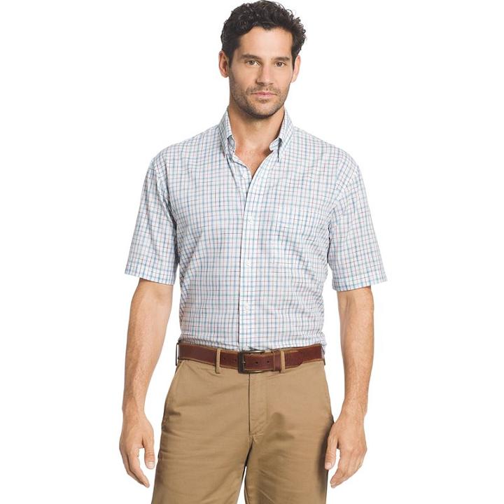 Men's Arrow Coastal Cove Classic-fit Plaid Button-down Shirt, Size: Xxl, Blue Other