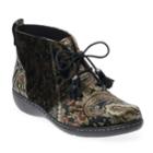 Soft Style By Hush Puppies Jinger Women's Ankle Boots, Size: 7, Black Paisley