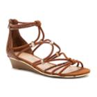 Apt. 9&reg; Women's Strappy Wedge Sandals, Size: 7, Brown