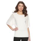 Women's Apt. 9&reg; Pointelle Top, Size: Xxl, White