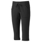 Petite Tek Gear&reg; Straight-leg Capris, Women's, Size: M Petite, Black