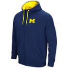 Men's Campus Heritage Michigan Wolverines Zip-up Hoodie, Size: Large, Dark Blue