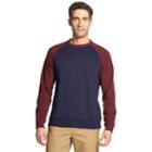 Men's Izod Advantage Sportflex Performance Colorblock Stretch Fleece Raglan Tee, Size: Medium, Drk Purple
