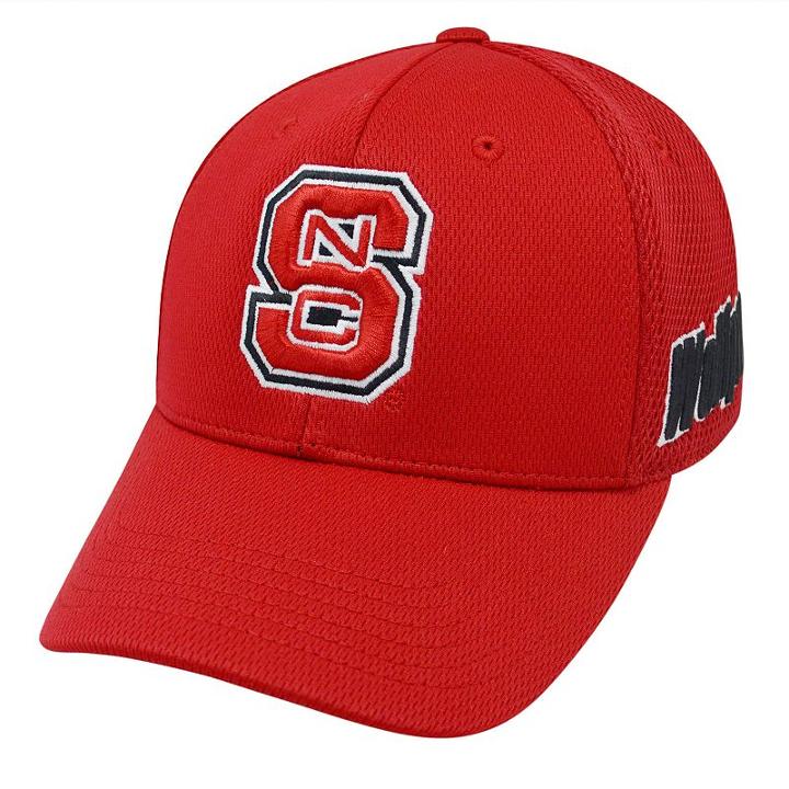 Top Of The World, Adult North Carolina State Wolfpack Resurge Mesh Elite Cap, Med Red