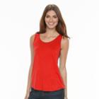 Women's Apt. 9&reg; Strappy Tank, Size: Large, Med Red