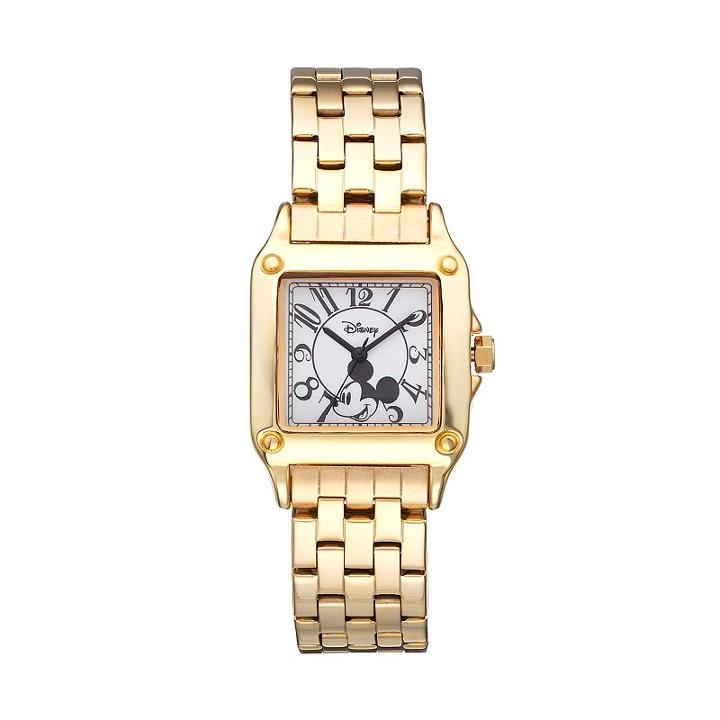 Disney's Mickey Mouse Women's Stainless Steel Watch, Yellow