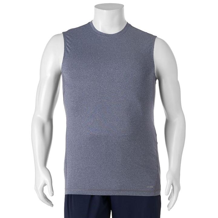 Big & Tall Tek Gear&reg; Dry Tek Sleeveless Base Layer Tee, Men's, Size: 3xl Tall, Blue (navy)