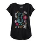 Girls 4-12 Jumping Beans&reg; Embellished Graphic Short-sleeve Tee, Size: 5, White