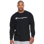 Big & Tall Champion Modern-fit Logo Sweatshirt, Men's, Size: 4xl Tall, Blue (navy)