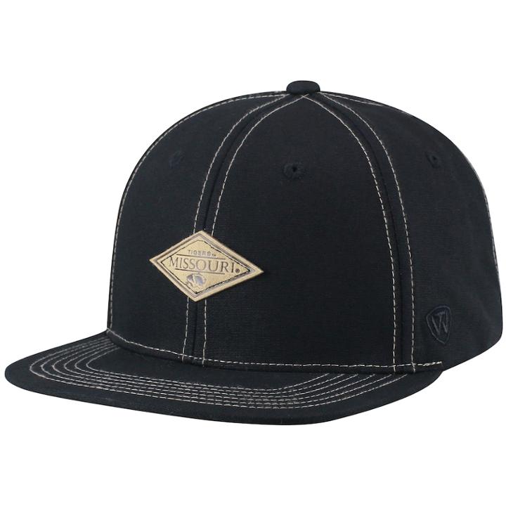 Adult Top Of The World Missouri Tigers Springlake Adjustable Cap, Men's, Black