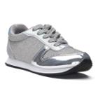 So&reg; Saige Girls' Sneakers, Size: 2, Silver