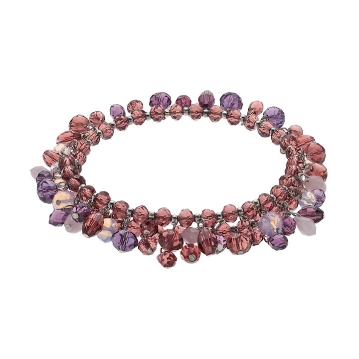 Simply Vera Vera Wang Purple Ombre Shaky Bead Coil Bracelet, Women's, Brt Red