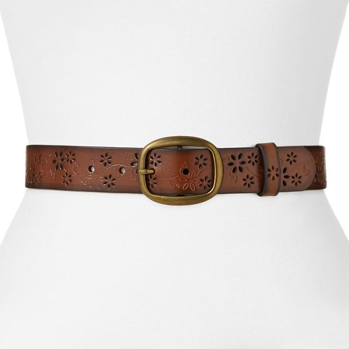 Sonoma Goods For Life&trade; Embossed Belt, Women's, Size: Medium, Brown